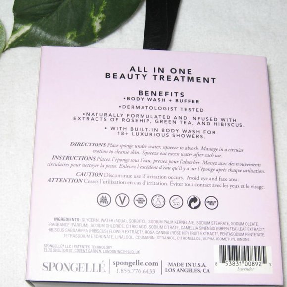 Botanica By Spongelle Lavender Body Wash Infused Buffer Sealed NIB - Picture 3 of 5